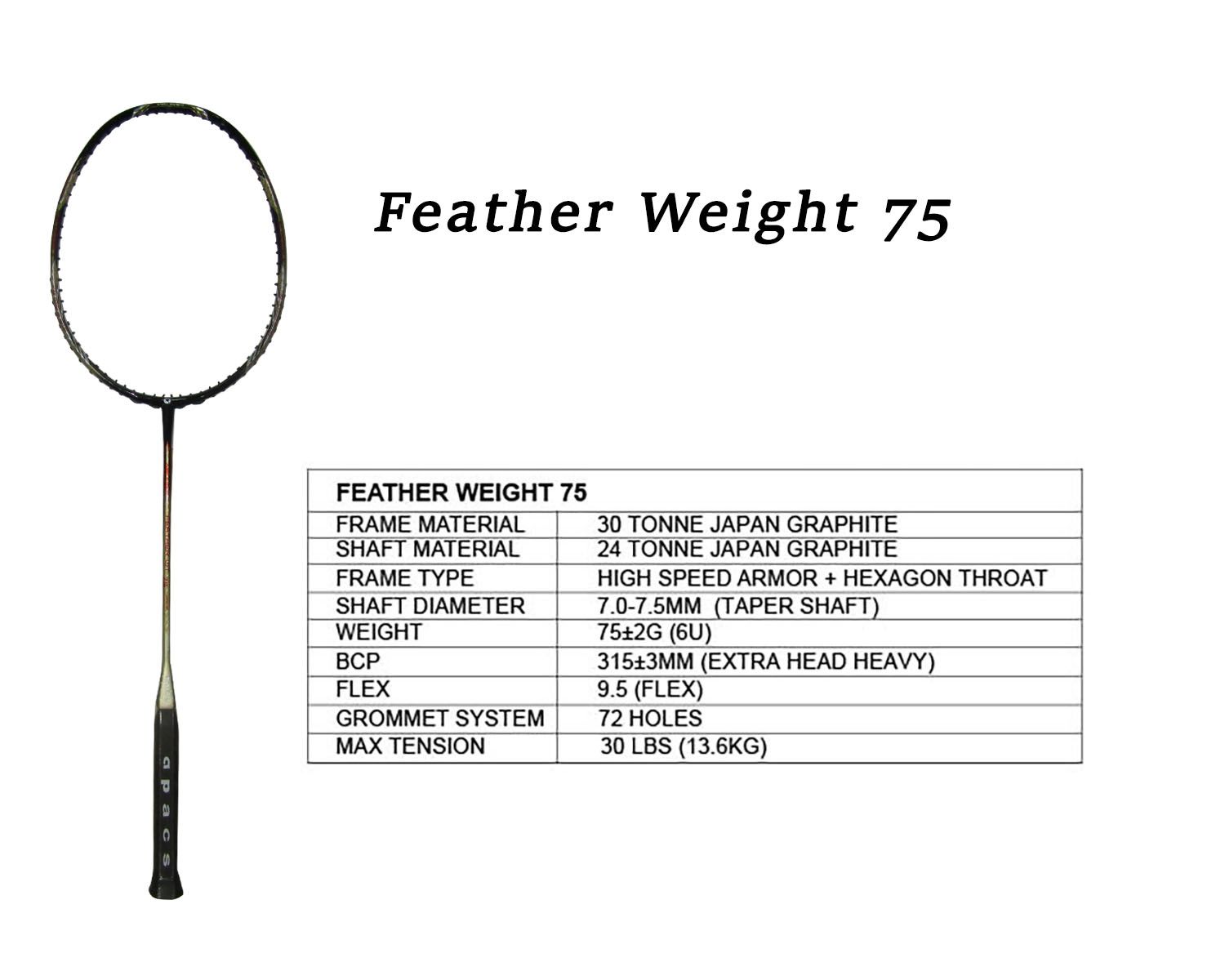 Apacs Feather Weight 75