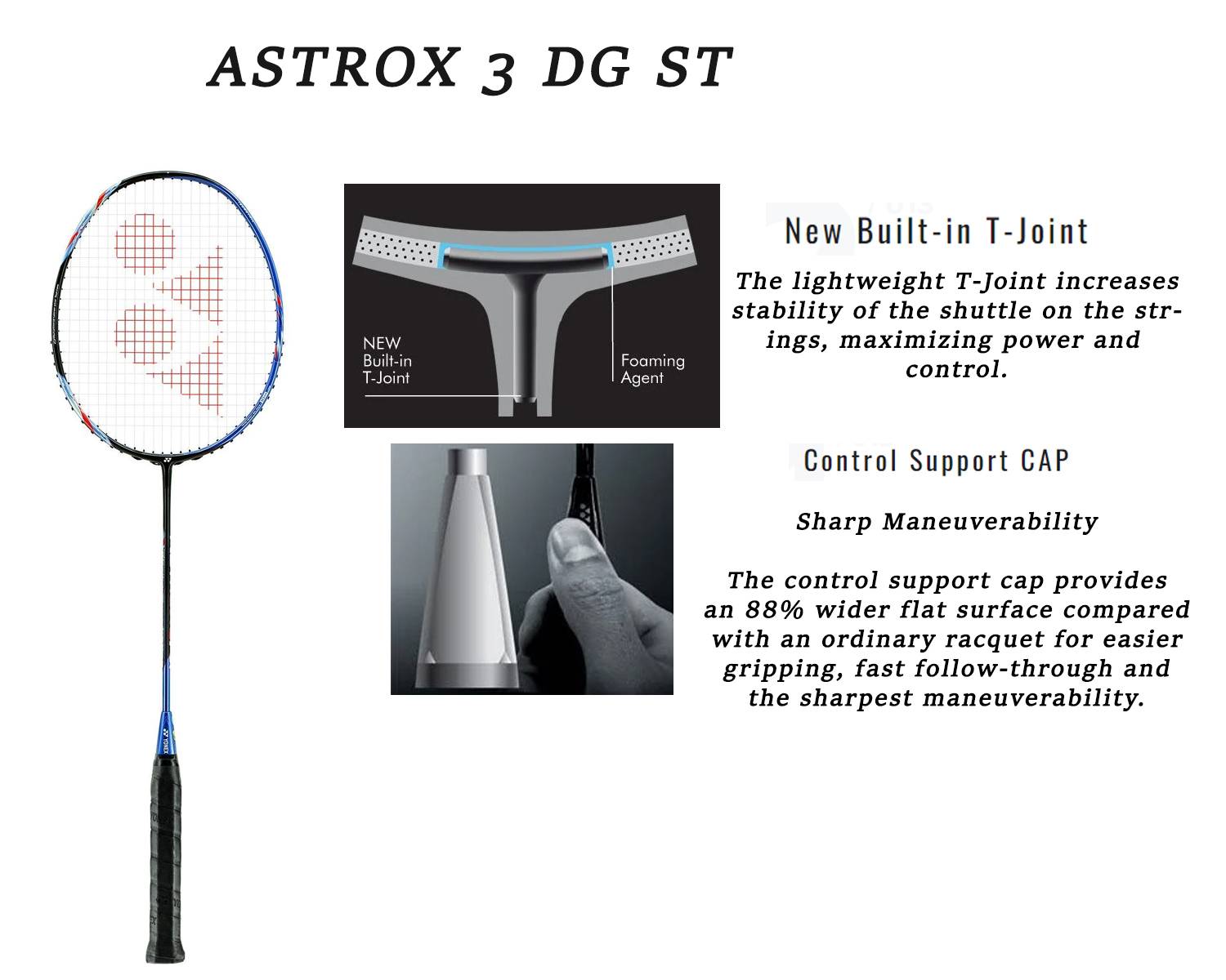 Yonex Astrox 3 DG ST Badminton Racket