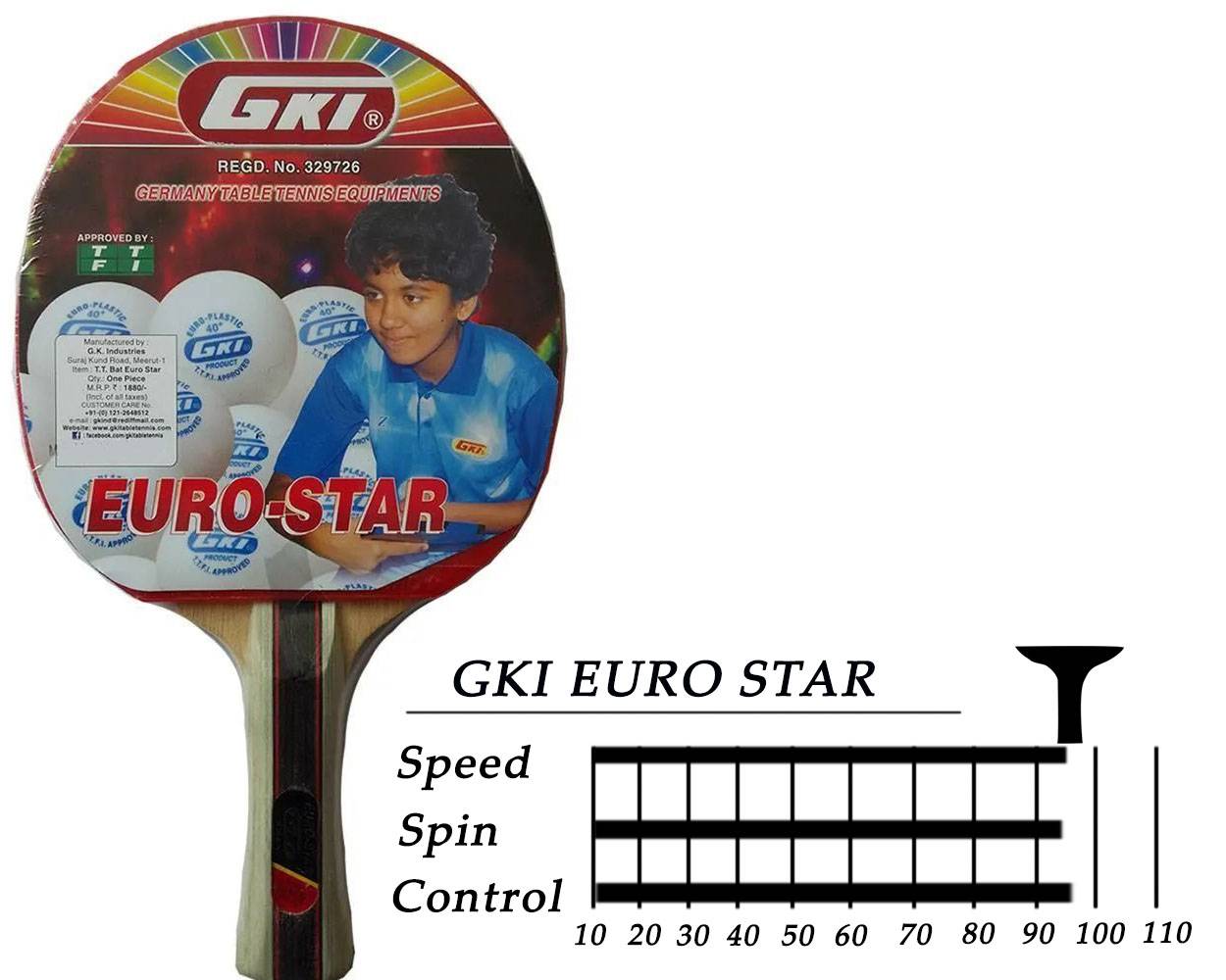 GKI Euro Star Table Tennis Racquet