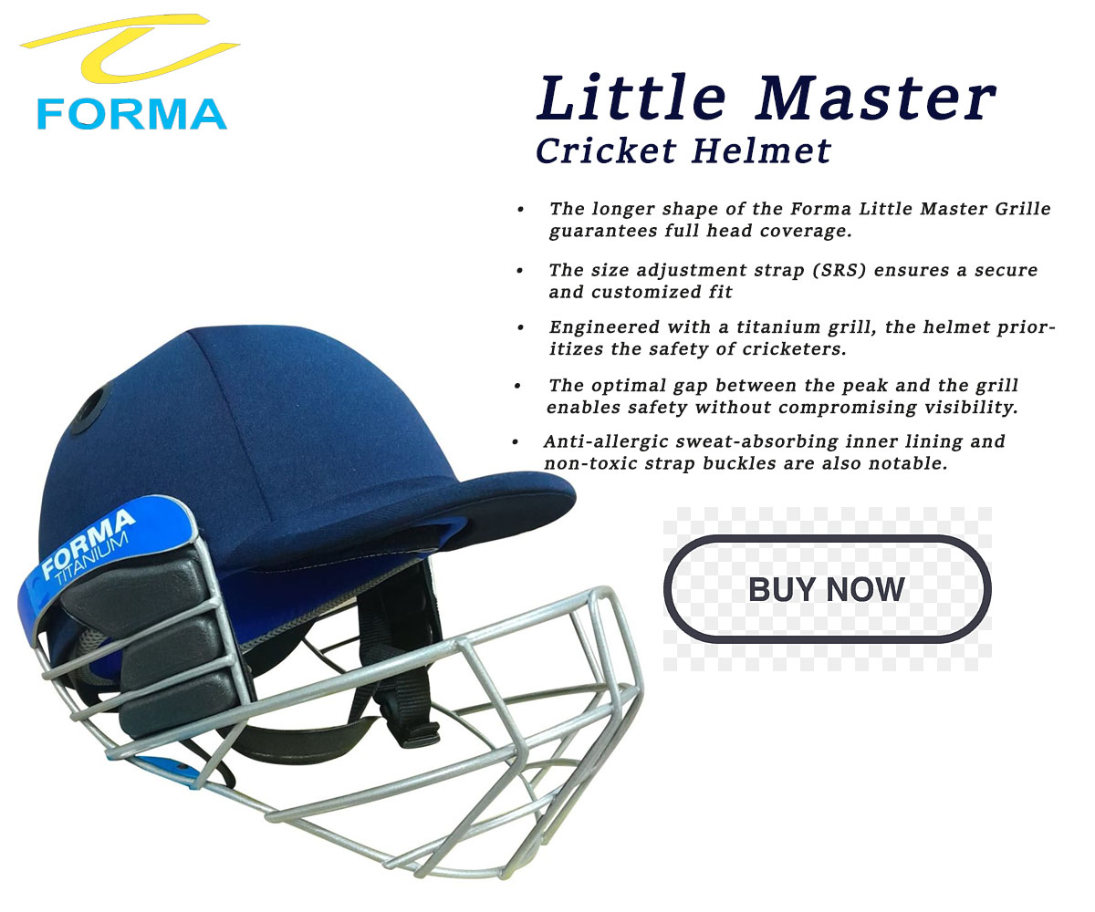 Forma-Little-Master-Cricket-Helmet-Titanium-Grille