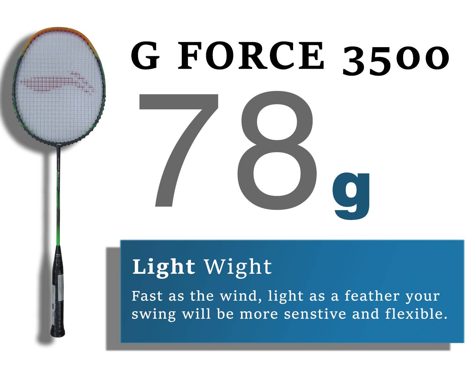 Li Ning G Force 3500 Superlite Badminton Racket