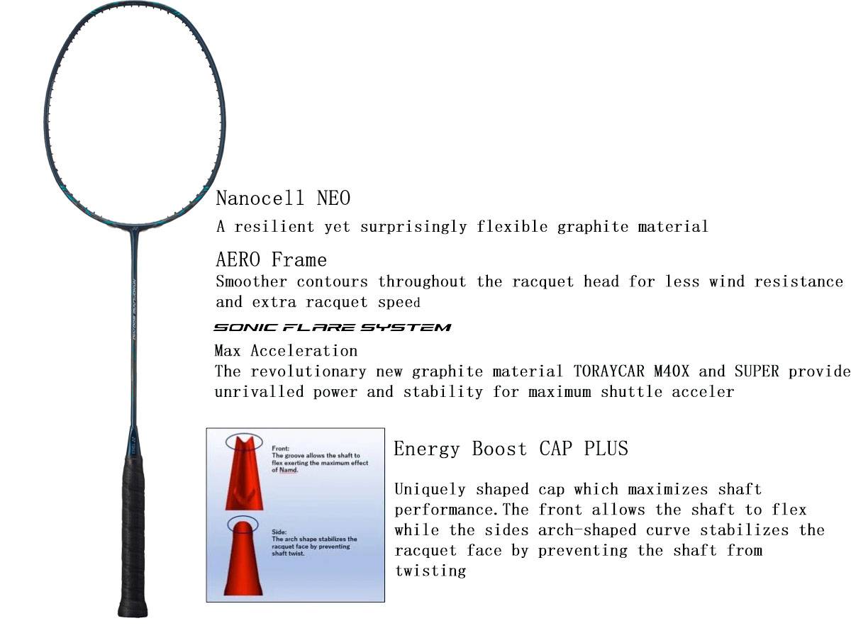  Yonex NANOFLARE 800 Game Badminton Racket