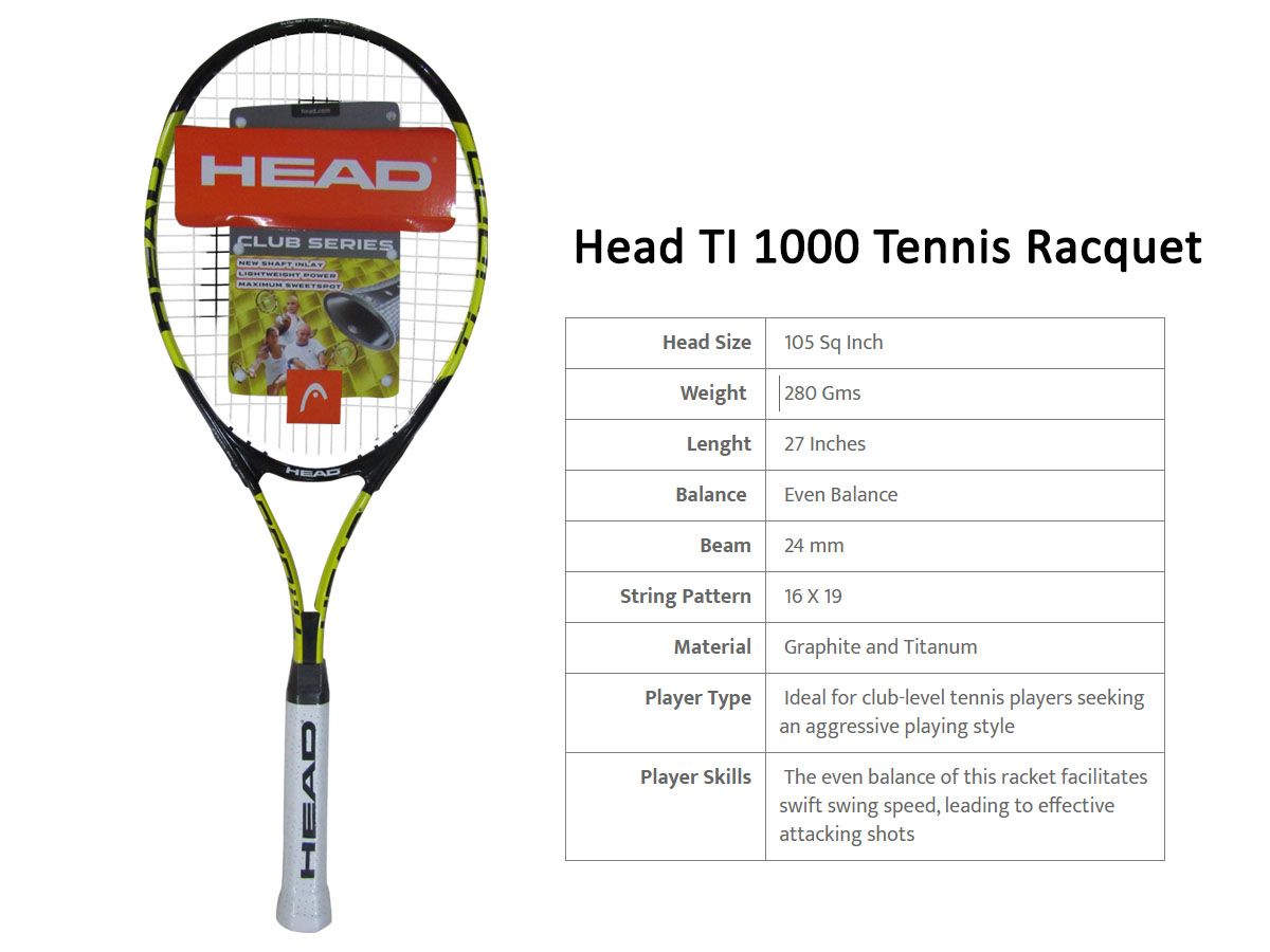 Head TI 1000 (Titanium) Tennis Racquet