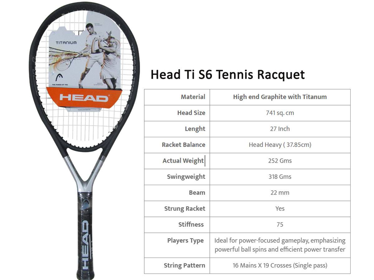 Head Ti S6 Tennis Racquet