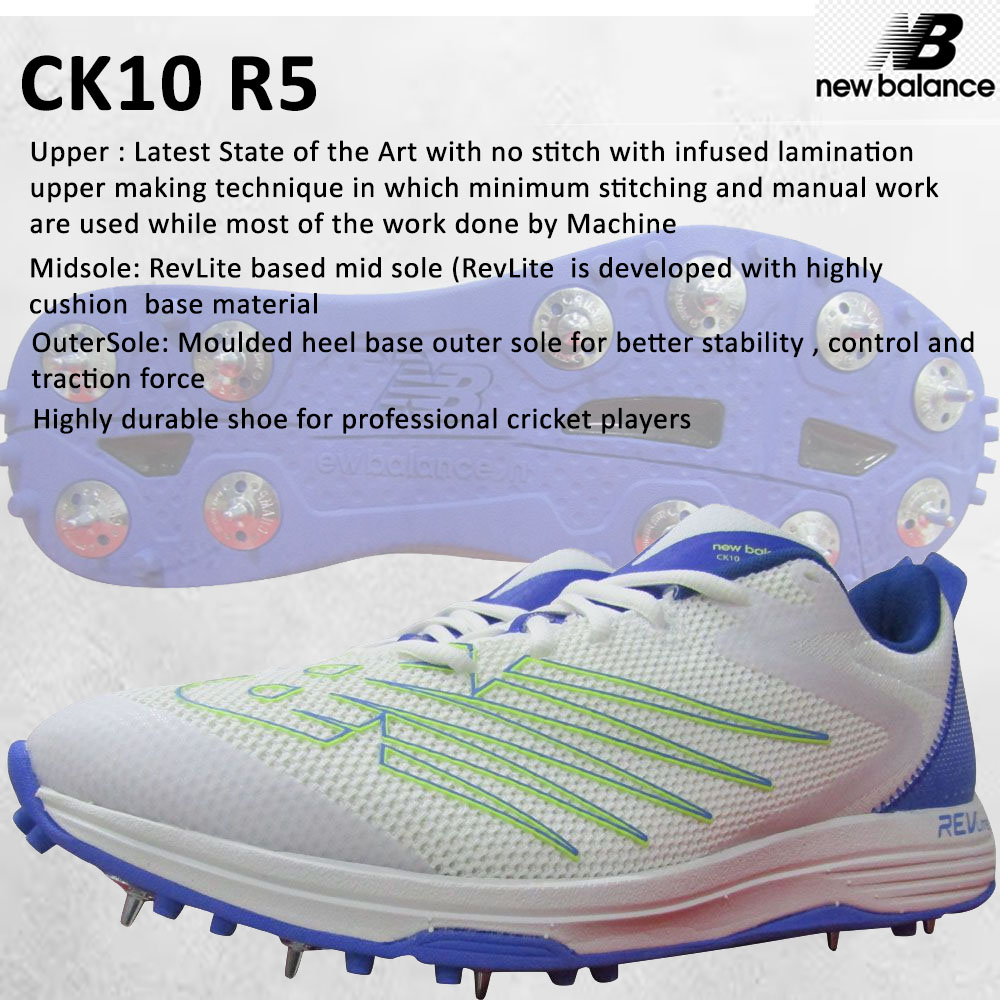 New Balance CK10 R5 Spike Cricket Shoes: