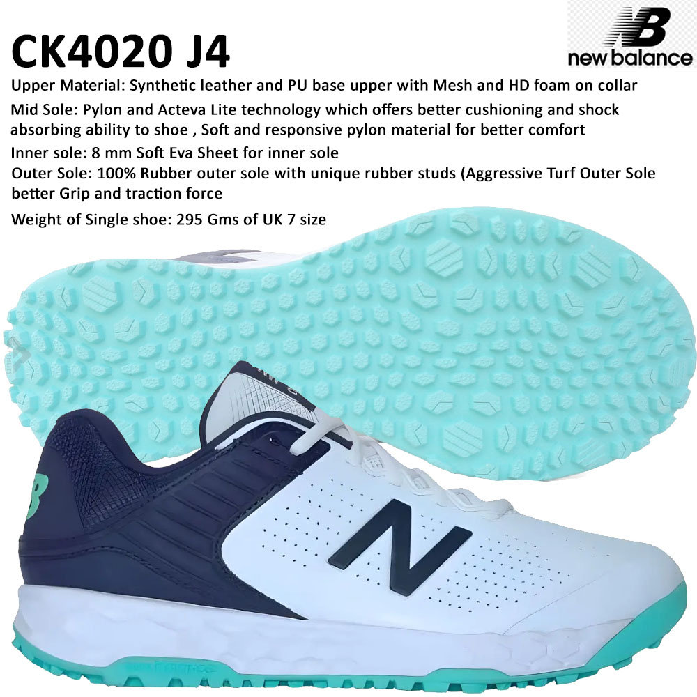 New Balance CK4020 J4 Stud Cricket Shoes: