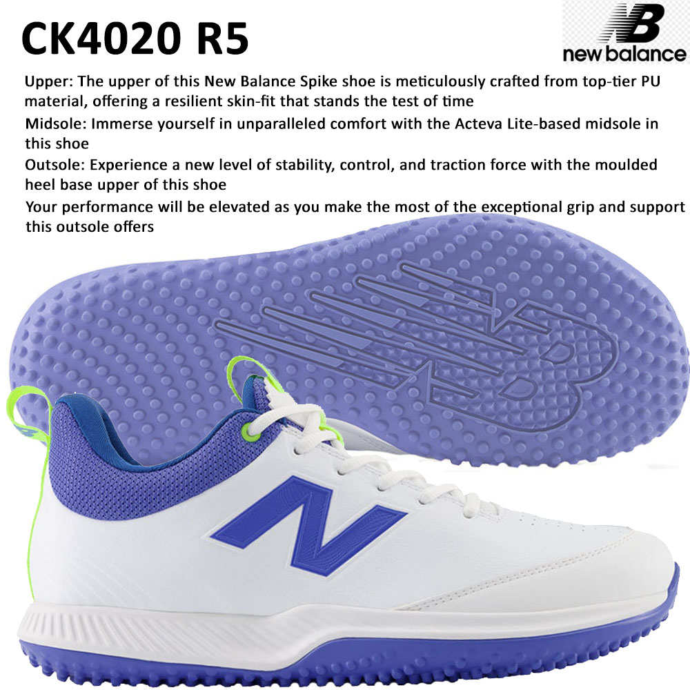 New Balance CK4020 R5 Stud Cricket Shoes: