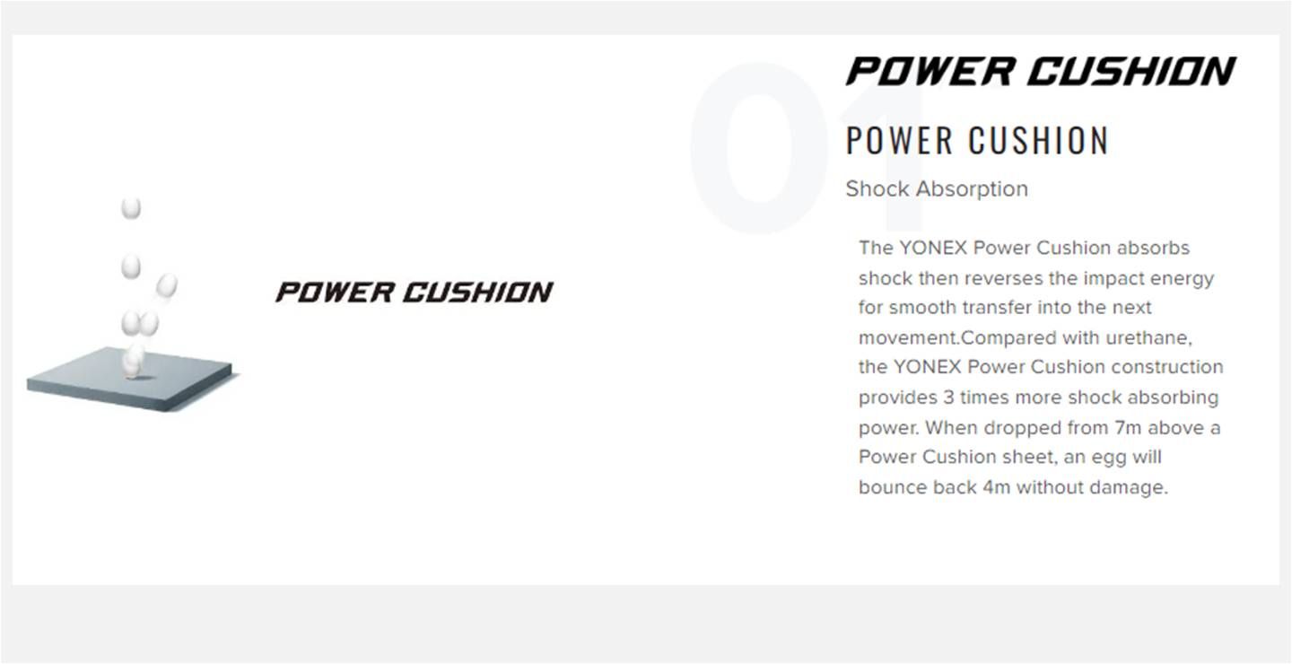 Yonex Power Cushion 37 Ex power cushion technology