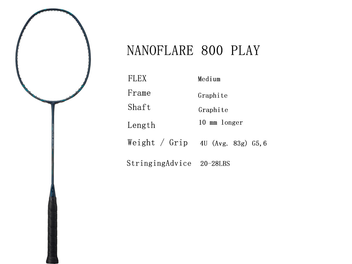 Yonex NANOFLARE 800 Play Badminton Racket