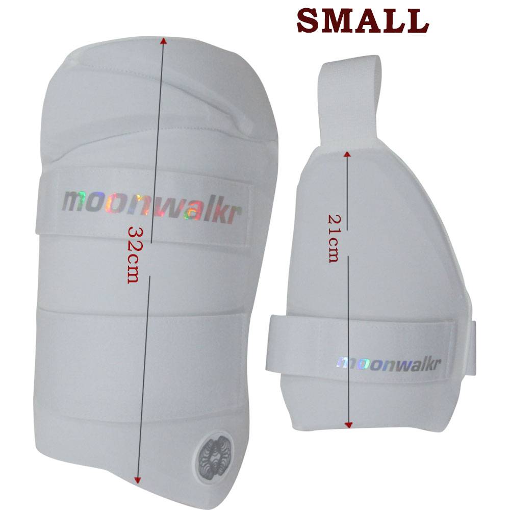 Moonwalkr 2.0 Cricket Thigh Guard White Small