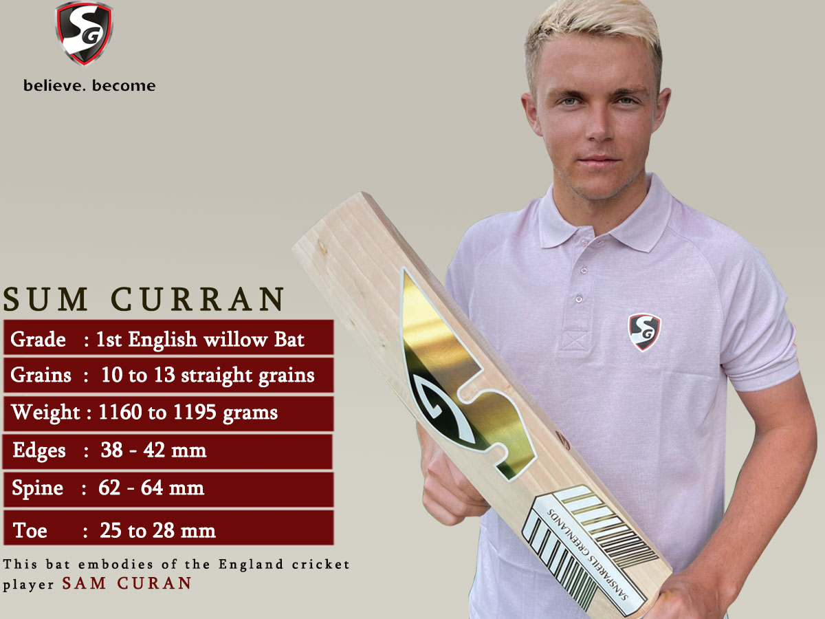 SG Sam Curran 58 English Willow Cricket Bat