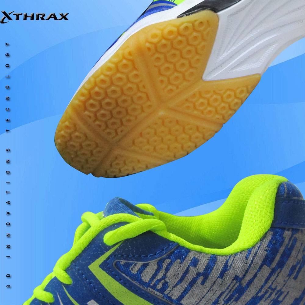 Thrax Court Power 999 2023 Badminton Shoes Blue Lime