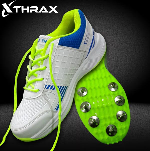 Buy Thrax CRICKET Aura 900 Shoes Blue Lime Online in India at Lowest  Prices Only Authentic Products with Free Shipping