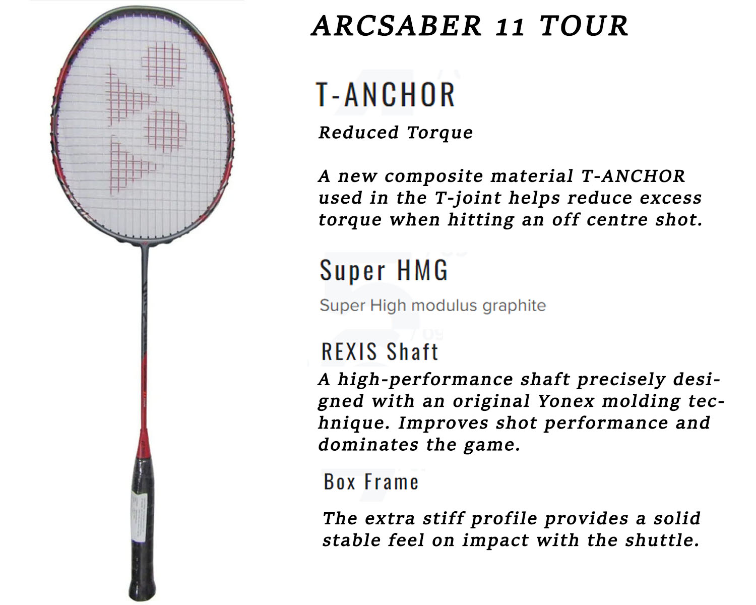 Yonex Arcsaber 11 Tour Badminton Racket