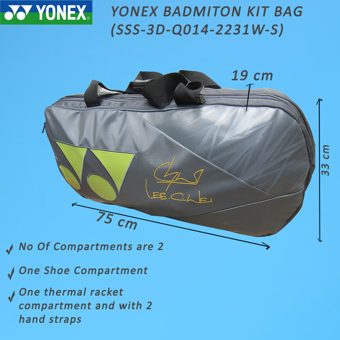 YONEX SSS-3D-Q014-2231W-S Badminton Kit Bag - (Plum Kitten - Sweet Pea)