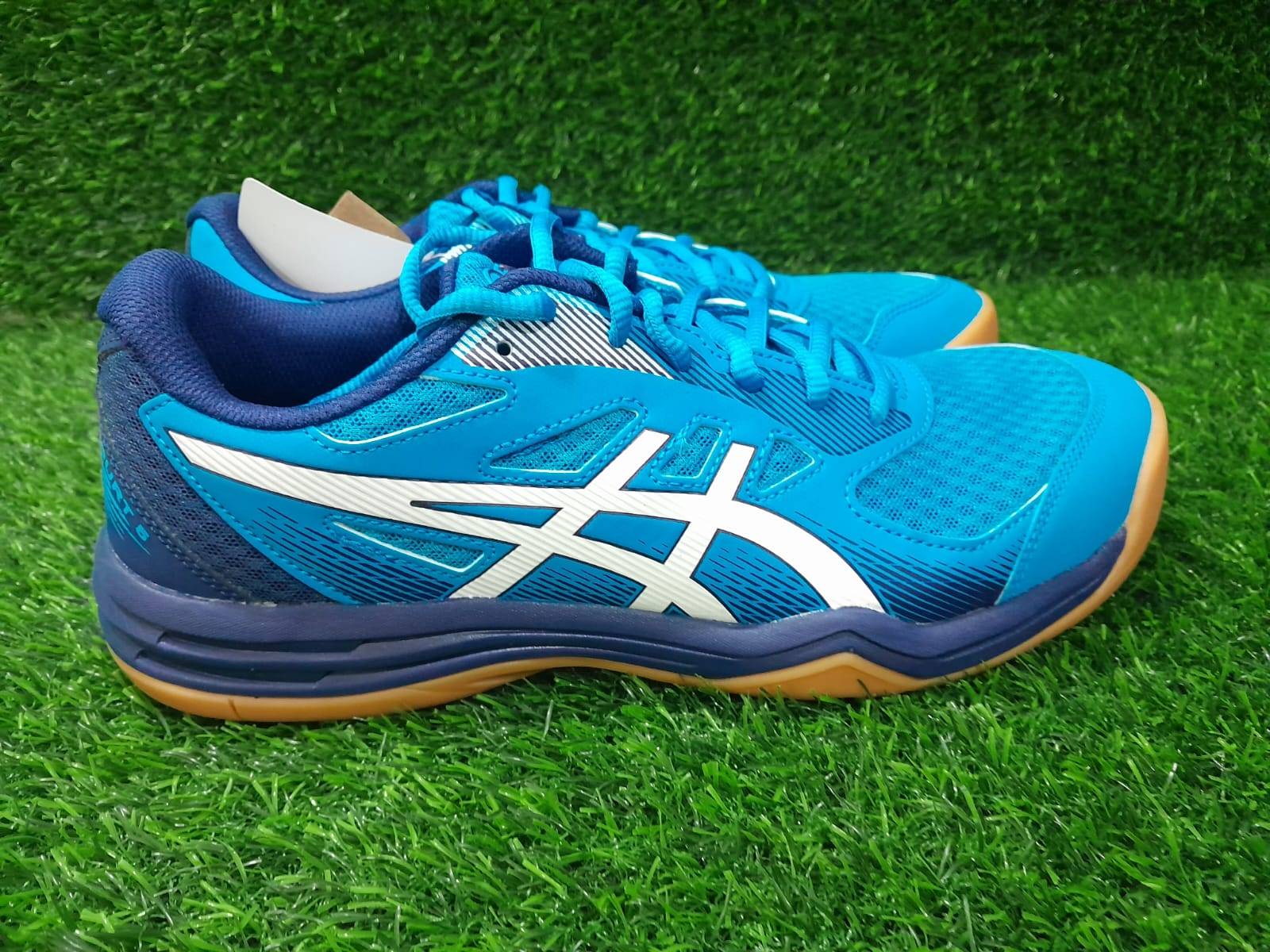 Buy Asics Upcourt 5 Badminton Shoes Island Blue white Online in India