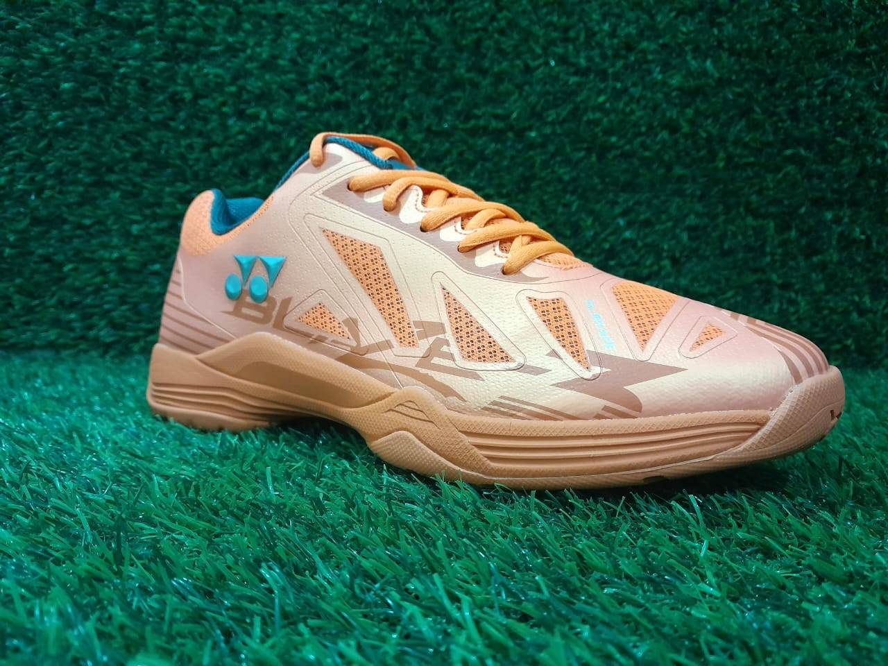 Yonex Blaze 3 Badminton Shoes Hyper Orange Midnight 