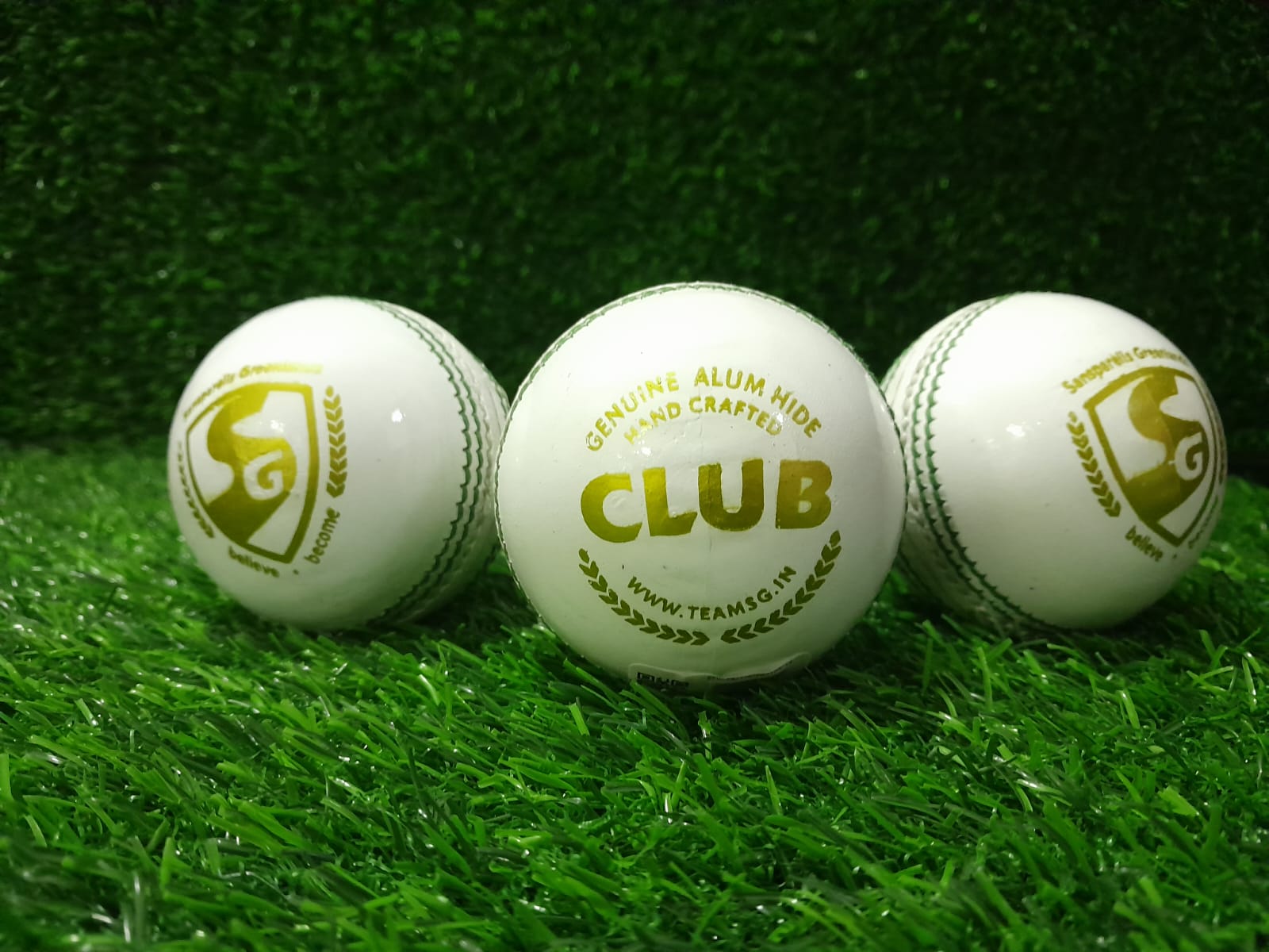 SG Club White Cricket Ball 6 Ball set