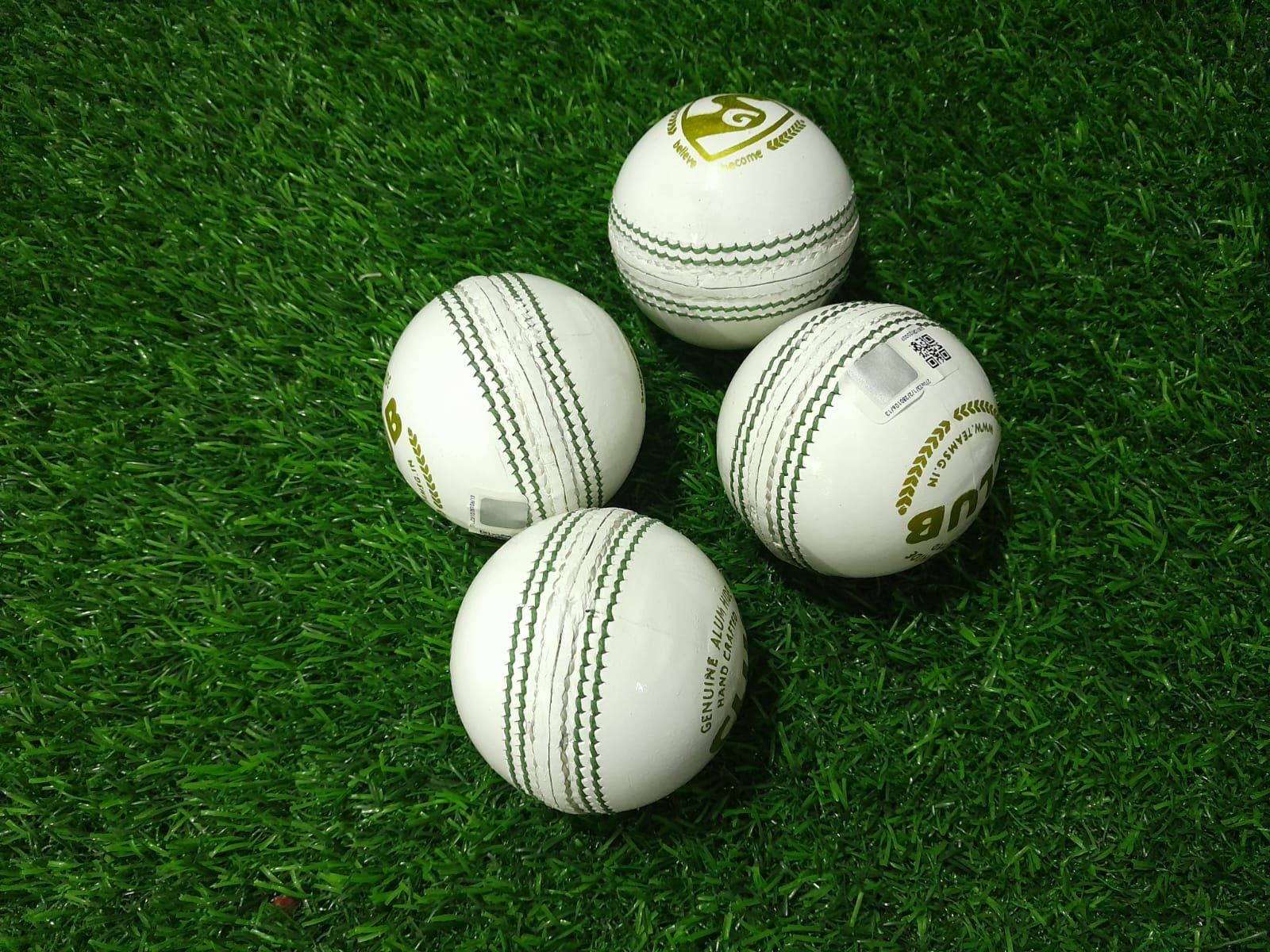 SG Club White Cricket Ball 6 Ball set
