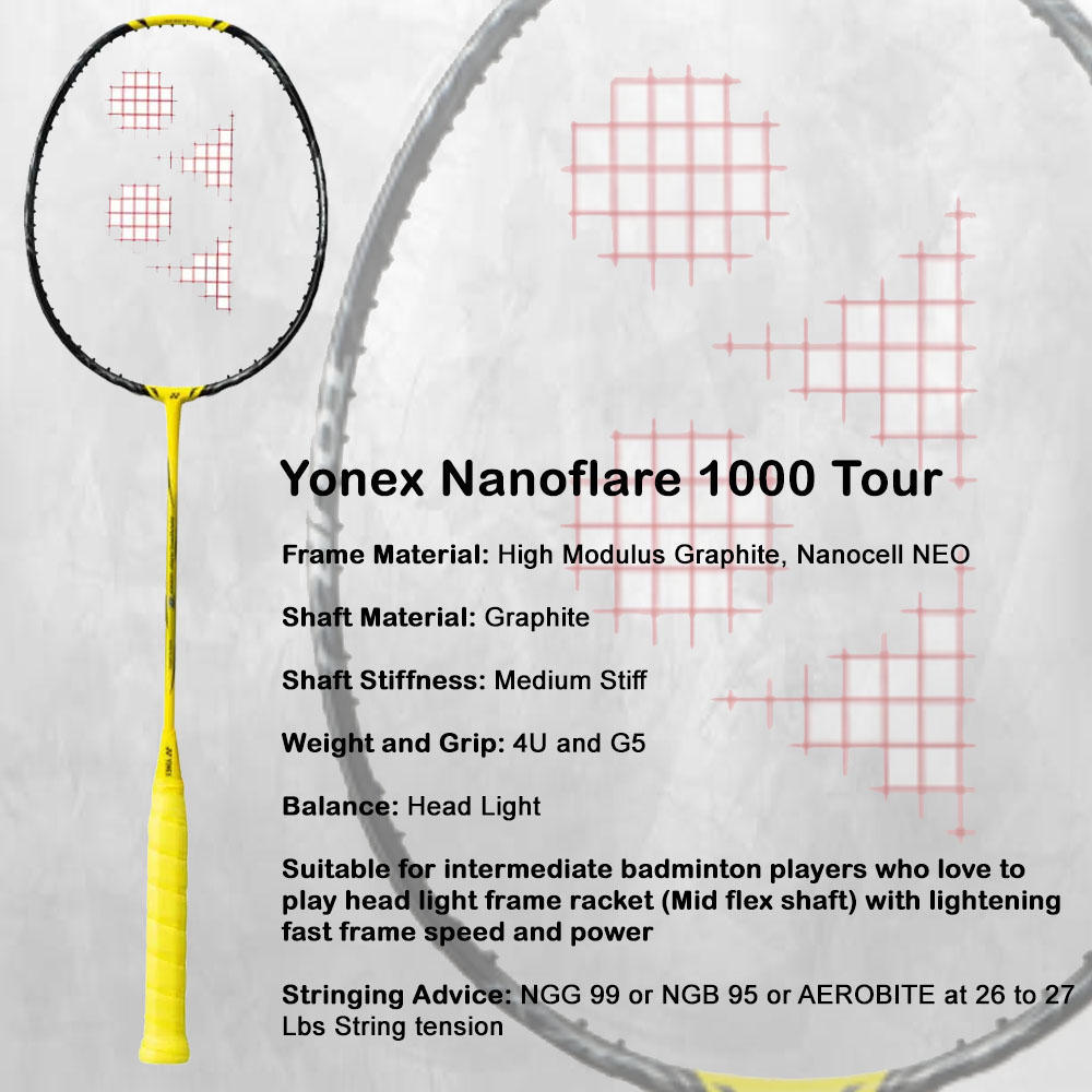 Yonex NANOFLARE 1000 TOUR Badminton Racket