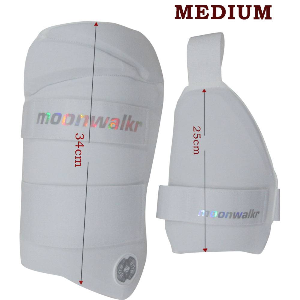 Moonwalkr 2.0 Cricket Thigh Guard White Medium